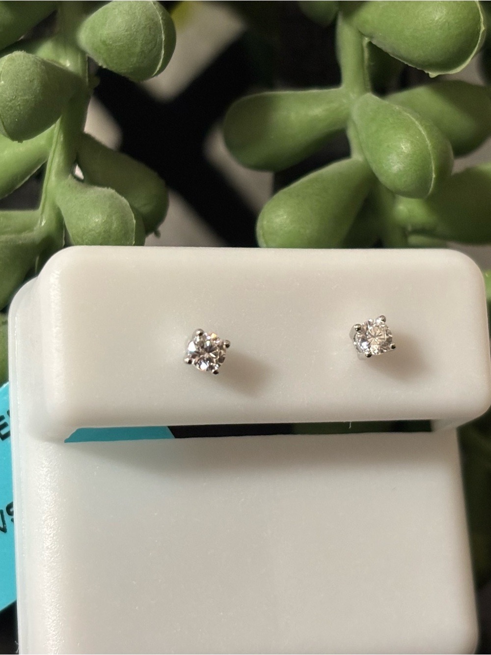 Sterling Silver Moissanite
Stud Earrings (0.20 CT) - Picture 3 of 6